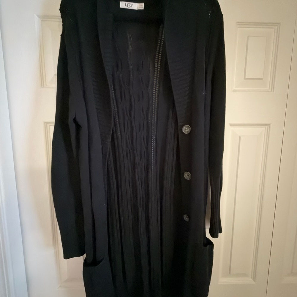 UGG Women's Elegant Black Cardigan